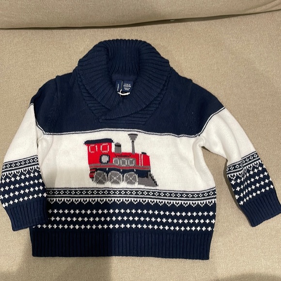 Brand new Janie and Jack 6-12M baby boy sweater - Picture 1 of 3
